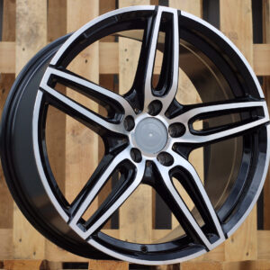 R18x8 5X112 ET 43 66.6 XE225 (BK5434) Black Polished (MB) For MER (K2+P)