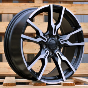 R18x7.5 5X112 ET 45 66.6 I5662 Black Polished Half Matt (MBHM) For BMW (K7+Z3) (X1/X2/MINI)