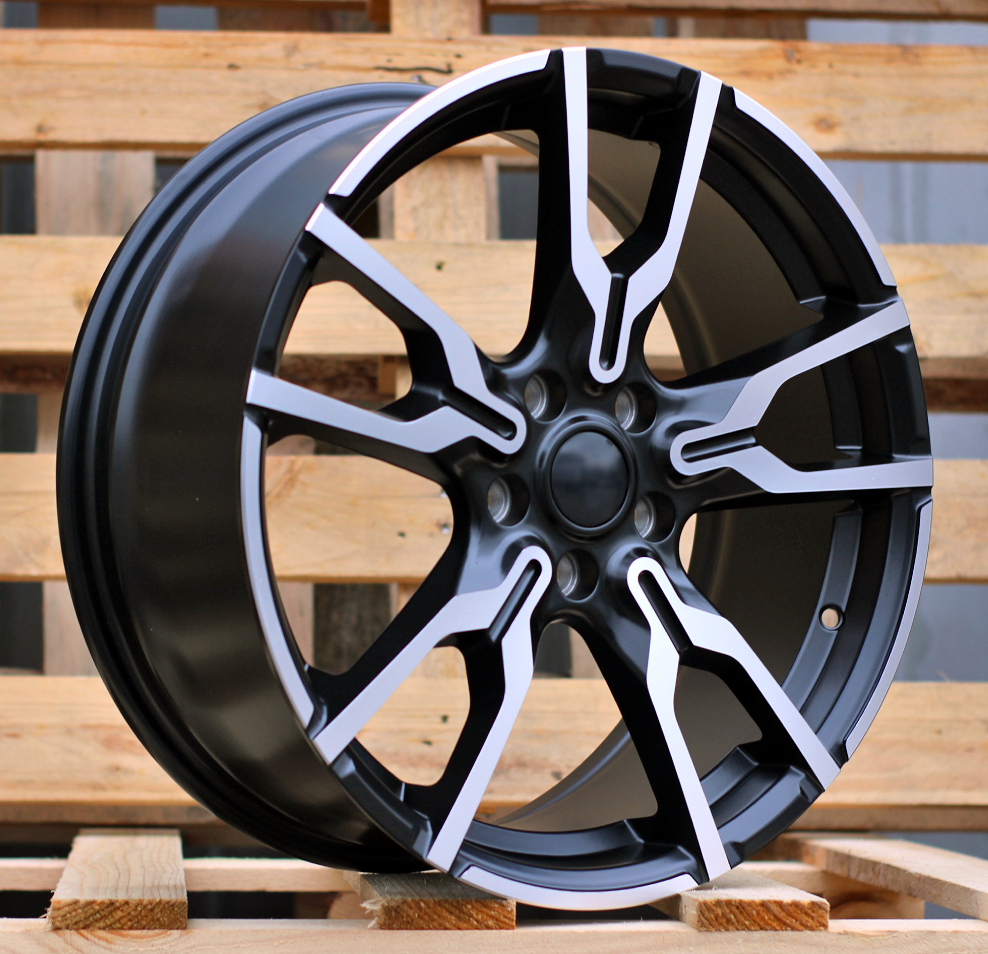 R18x7.5 5X112 ET 45 66.6 I5662 Black Polished Half Matt (MBHM) For BMW (K7+Z3) (X1/X2/MINI)