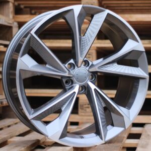 R19x8.5 5X112 ET 30 66.5 B1566 (FBX008) Grey Polished (MG) For AUD (Z6) (HYBRID FORGED)