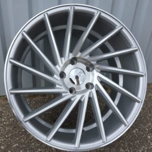 LU589_000000005257 R19x9.5 5X120 ET 38 72.6 LU589 (M7L) Machined Silver (MS) For RACIN (K7) ((AKC 60 Eur) Style Vossen (Left side))