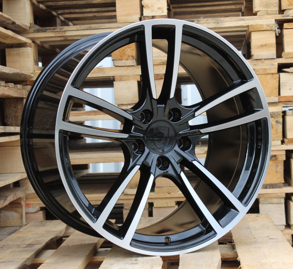 R21x11.5 5X130 ET 55 71.6 B1378 Black Polished (MB) For PORCH (P) (Rear+Front)