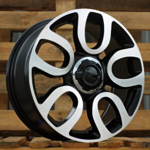 L1291_000000006127 R17x7 5X98 ET 41 58.1 L1291 Black Polished (MB) For FIAT (Z5)