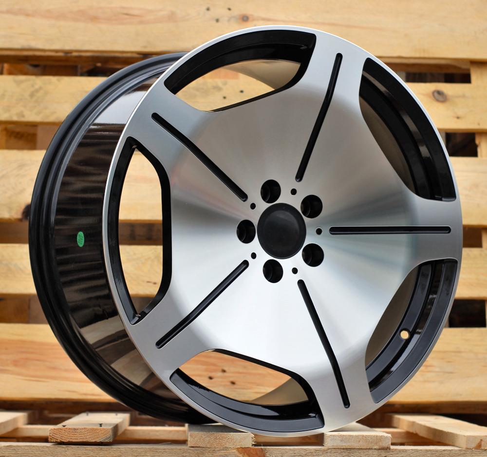 R17x7.5 5X112 ET 35 66.6 FBX035 Black Polished (MB) For MER (P2) (HYBRID FORGED)