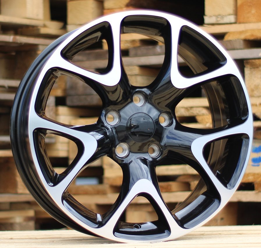 R17x7 5X105 ET 41 56.6 E236 (XF076) Black Polished (MB) For OPEL (P2)