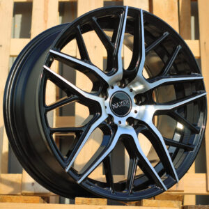 R18x8 5X112 ET 45 66.6 HX038 (B5426) Black Polished (MB) For HAXER (K4)