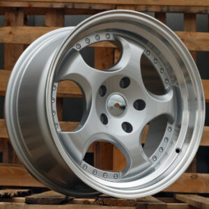 L2384_000000006261 R17x9.5 5X120 ET 20 74.1 L2384 Silver+Polished Lip (SP) For BMW (P1) (REAR+FRONT)