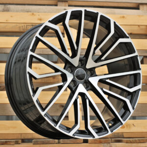 3S1261_000000009939 R20x8.5 5X112 ET 38 66.5 3S1261 (YF0434) Black Polished (MB) For AUD (P1) (HYBRID FORGED)