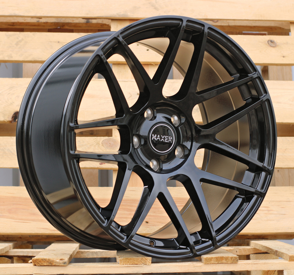 R19x9 5X120 ET 30 72.6 XF995 (HX022) Black (BL) For HAXER (P1) (Rear+Front)