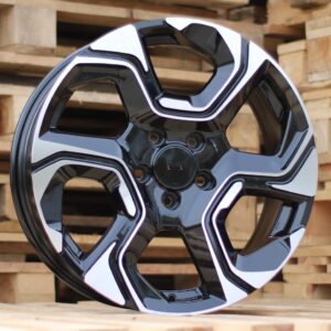 R18x7 5X114.3 ET 45 64.1 B5389 Black Polished (MB) For HOND (K4)
