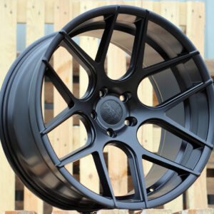 R18x8 5X112 ET 28 66.6 SSA03 (HX022) Black Half Matt (BLHM) For HAXER (P+Z4) (Rear+Front)