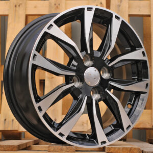R15x6 4X100 ET 45 60.1 SW301 Black Polished (MB) For RACIN (P1)