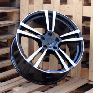 R20x9.5 5X130 ET 55 71.6 E946 (BY249) Black Polished (MB) For PORCH (Z2) (Rear+Front)