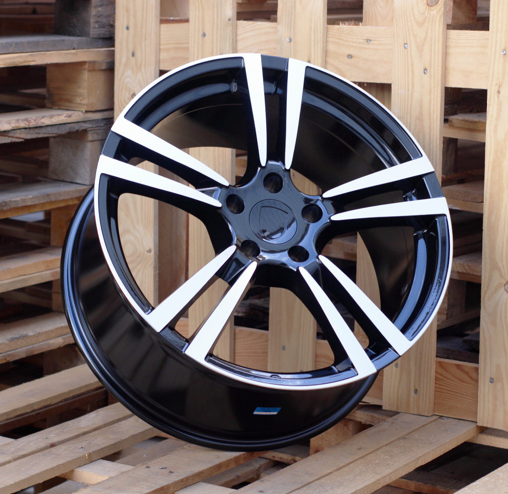 R20x9.5 5X130 ET 55 71.6 E946 (BY249) Black Polished (MB) For PORCH (Z2) (Rear+Front)
