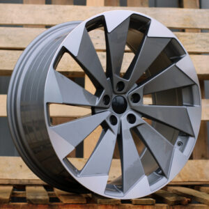R21x8.5 5X112 ET 40 57.1 I1141 Grey Polished (MG) For SKODA (K7) ((AKC 150 Eur)Enyaq (Front+Rear))