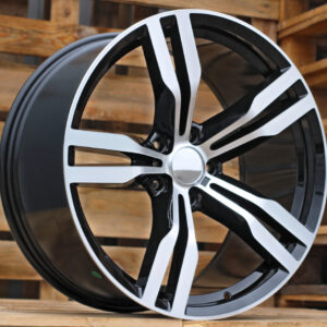 B5327_000000000360 R19x8.5 5X112 ET 25 66.6 B5327 Black Polished (MB) For BMW (K4) ((AKC 110 Eur)Rear+Front)