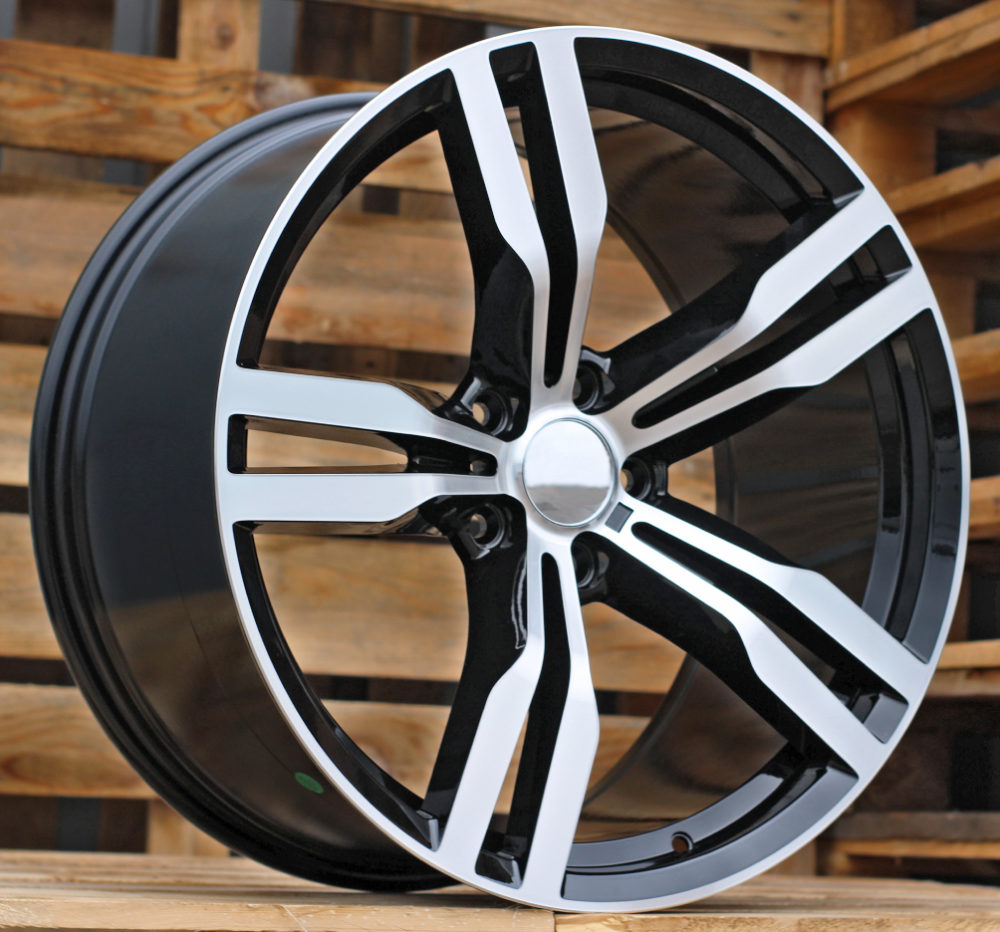 R19x8.5 5X112 ET 25 66.6 B5327 Black Polished (MB) For BMW (K4) ((AKC 110 Eur)Rear+Front)