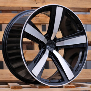 R21x10 5X112 ET 19 66.5 3S1239 Black Polished (MB) For PORCH (K4) (HYBRID FORGED (Rear+Front))