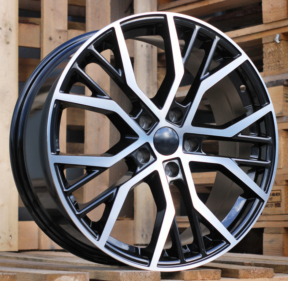 R18x7.5 5X112 ET 45 57.1 BK713 (FBX461) Black Polished (MB) For VW (Z7) (HYBRID FORGED)