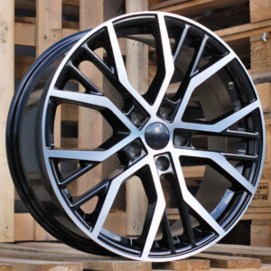 R16x7 5X112 ET 45 57.1 BK713 Black Polished (MB) For VW (Z7) (HYBRID FORGED)
