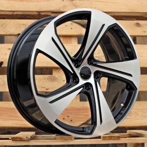 YS1270_000000004697 R18x8 5X112 ET 46 57.1 YS1270 Black Polished (MB) For AUD (P) (HYBRID FORGED New Model)