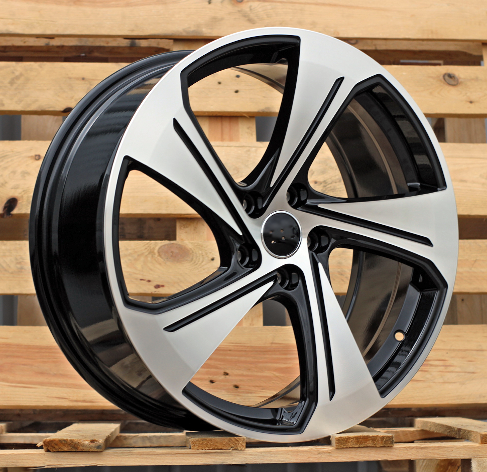 R18x8 5X112 ET 46 57.1 YS1270 Black Polished (MB) For AUD (P) (HYBRID FORGED New Model)