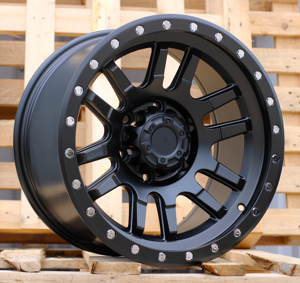 R17x9 6X139.7 ET 0 110.1 JT243 Black Polished (MB) For 4X4 (K3)