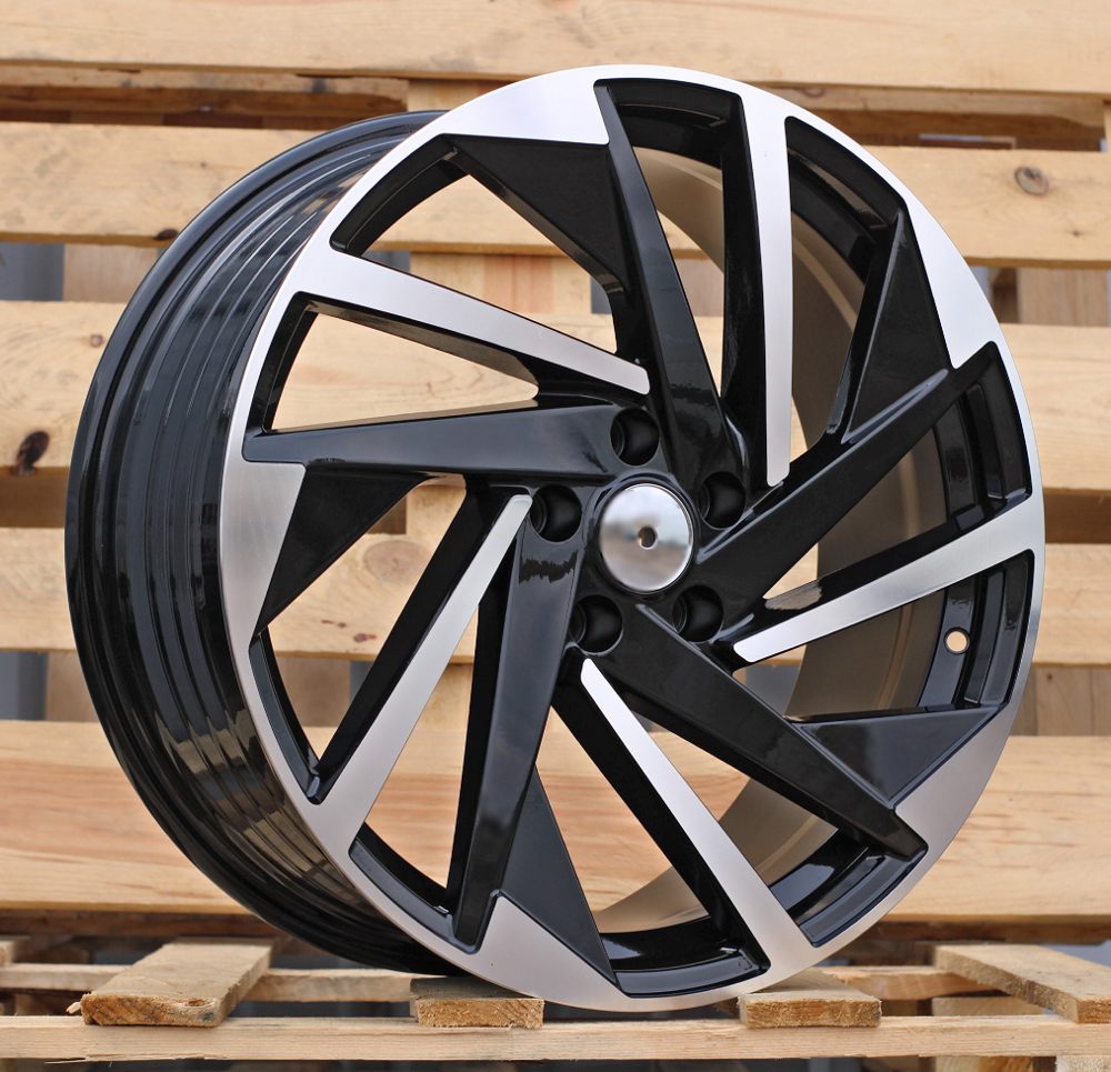 R17x7 5X112 ET 40 57.1 FBX170 Black Polished (MB) For VW (P2) (HYBRID FORGED)