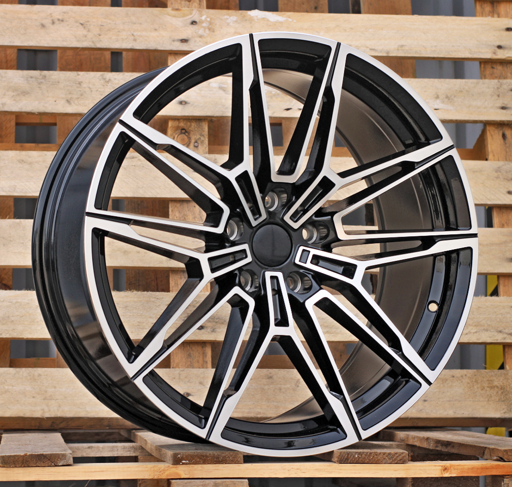 R18x8 5X112 ET 27 66.6 I0294 (FBX164) Black Polished (MB) For BMW (Z5+A) (HYBRID FORGED)