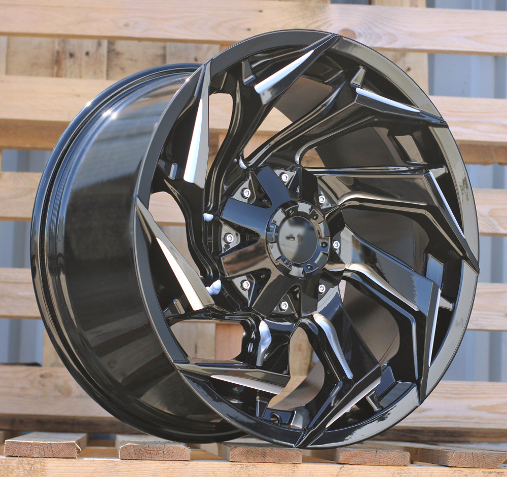 R17x9 6X139.7 ET 0 110.1 FBX203 Gloss Black (GB) For 4X4 (K3) (HYBRID FORGED Milling)