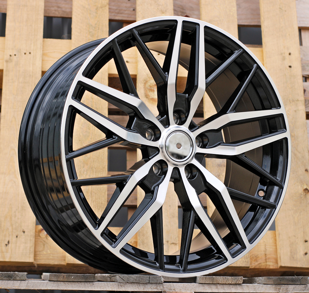 R18x8 5X112 ET 52 66.6 HF5230 (YF0492) Black Polished (MB) For MER (Z7) (HYBRID FORGED V-Class/Vito 1050kg)