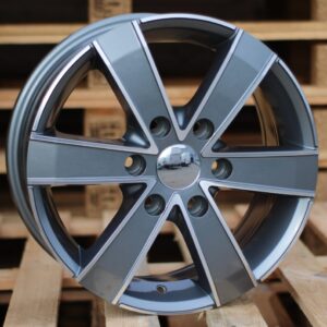 BK474_000000009663 R16x7 6X120 ET 50 74.5 BK474 Grey Polished (MG) For FORD (P) ((max 1250kg))