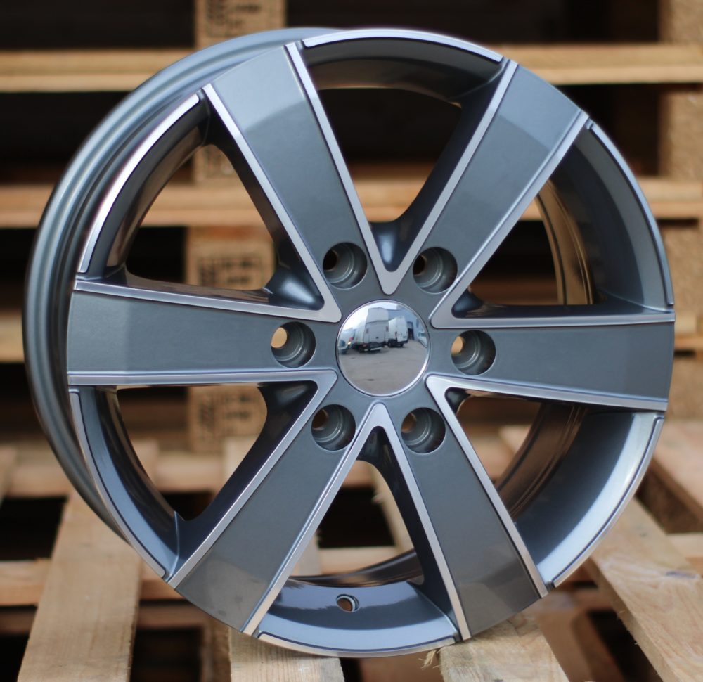 R16x7 6X120 ET 50 74.5 BK474 Grey Polished (MG) For FORD (P) ((max 1250kg))