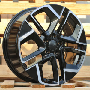 Y1258_000000007477 R17x7.5 5X112 ET 51 57.1 Y1258 Black Polished (MB) For VW (P)