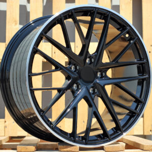 R21x11.5 5X130 ET 69 71.6 B5541 Black+Polished Lip (BLPL) For PORCH (M) (Rear+Front)