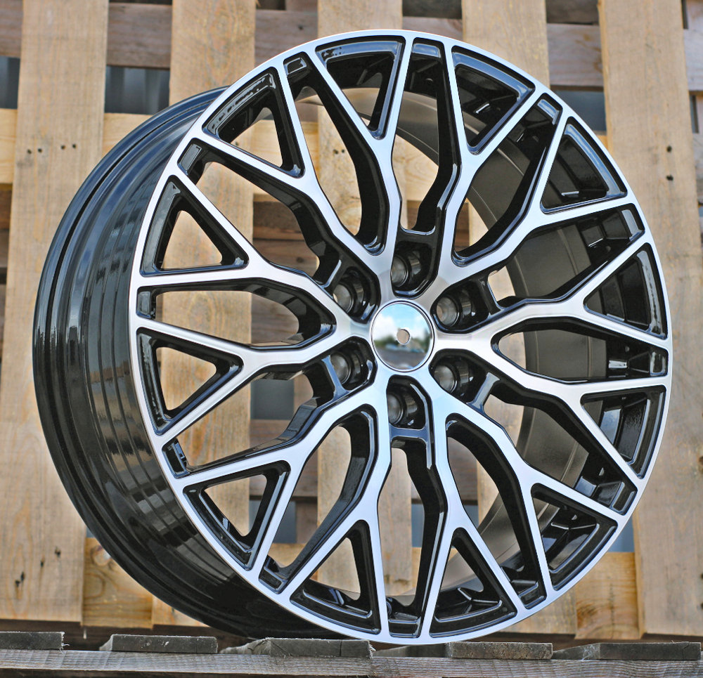 R19x8 6X120 ET 48 74.5 YF0412 Black Polished (MB) For FORD (Z5) (HYBRID FORGED (max 1000kg))