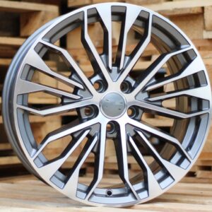 B1096_000000003490 R19x8.5 5X112 ET 43 66.5 B1096 (FE164) Grey Polished+Powder Coating (MGPC) For AUD
