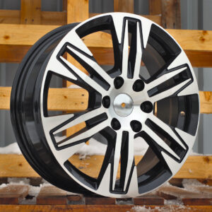 R17x6.5 6X120 ET 50 74.5 IN3606F Black Polished (MB) For VW (K8) (HYBRID FORGED (max 1200kg))