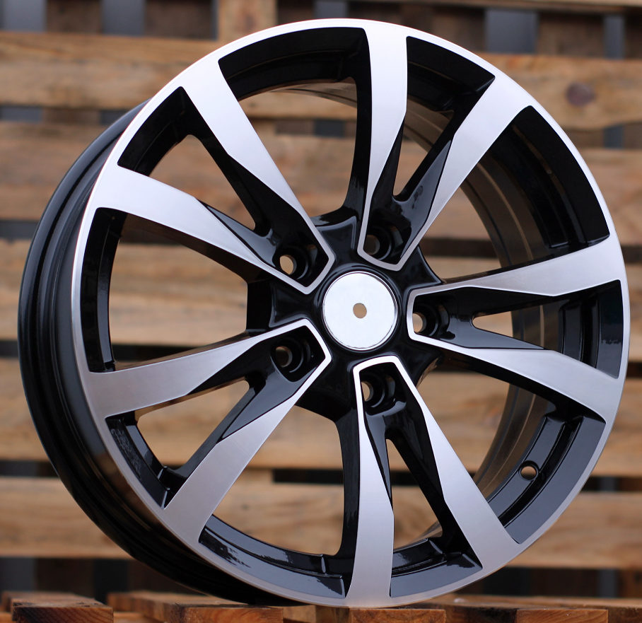 R16x6.5 5X105 ET 39 56.6 BK533 Black Polished (MB) For OPEL (D4)