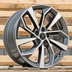 FBX507_000000010267 R19x8 5X112 ET 39 66.5 FBX507 Grey Polished (MG) For AUD (P2) (HYBRID FORGED)