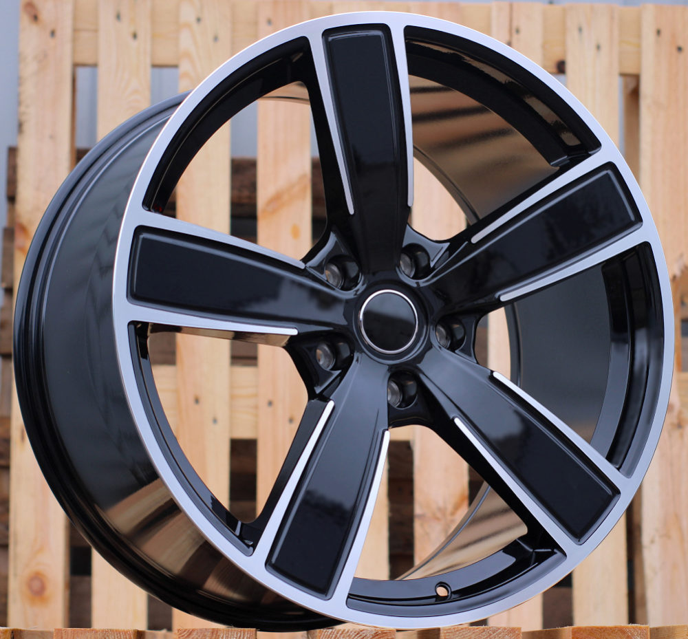 R21x11 5X130 ET 58 71.6 FB0472J Black Polished (MB) For PORCH (K7) (FORGED (Rear+Front))