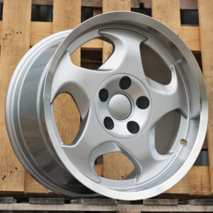 B2417_000000008324 R17x8 5X120 ET 15 74.1 B2417 Silver+Polished Lip (SP) For BMW (Z1) (Front Right)