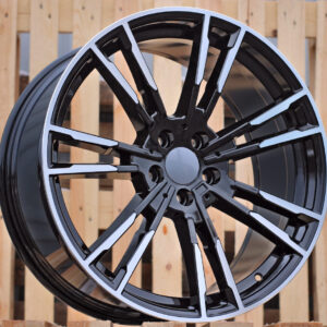 A7065_000000009913 R18x8 5X112 ET 30 66.6 A7065 (BY1356) Black Polished (MB) For BMW (Z1)