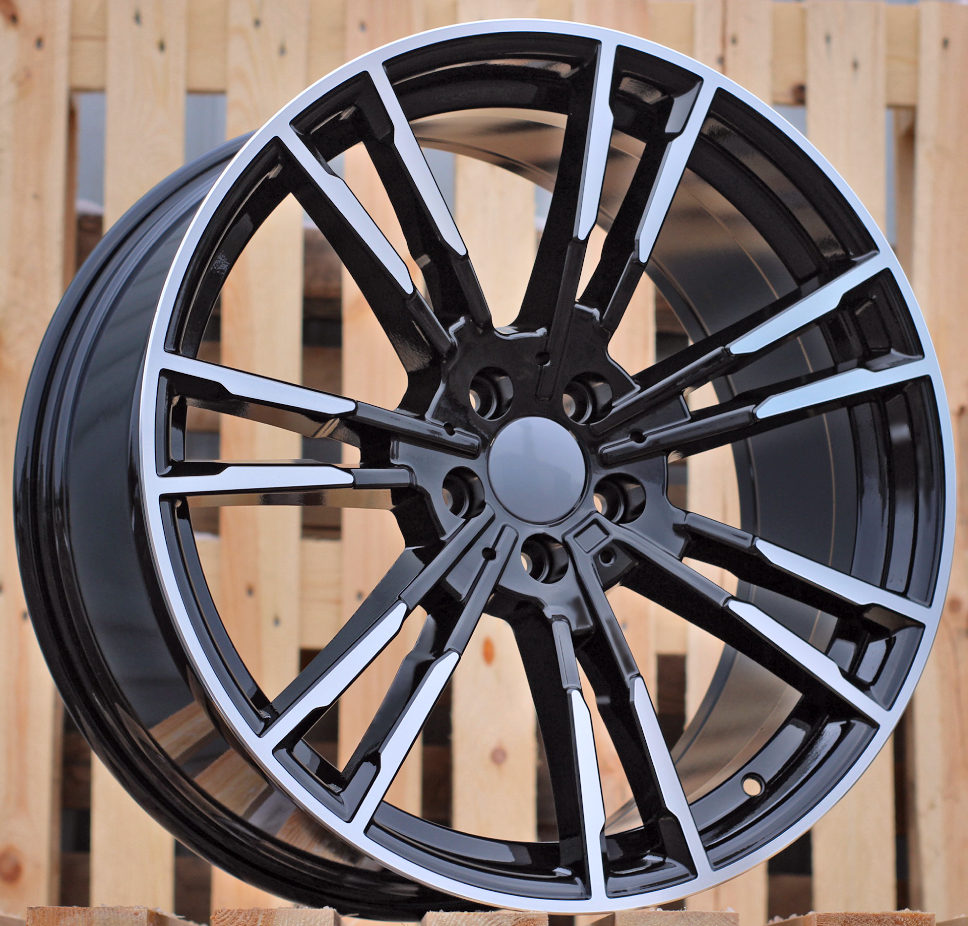 R18x8 5X112 ET 30 66.6 A7065 (BY1356) Black Polished (MB) For BMW (Z1)
