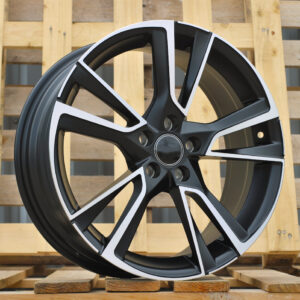 IN3627F_000000010416 R17x7 5X100 ET 46 57.1 IN3627F (YF5767) Black Polished Half Matt (MBHM) For SKODA (Z5) (HYBRID FORGED)