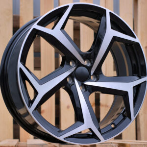 R14x6 5X100 ET 35 57.1 B5340 Black Polished (MB) For VW (R+D1)