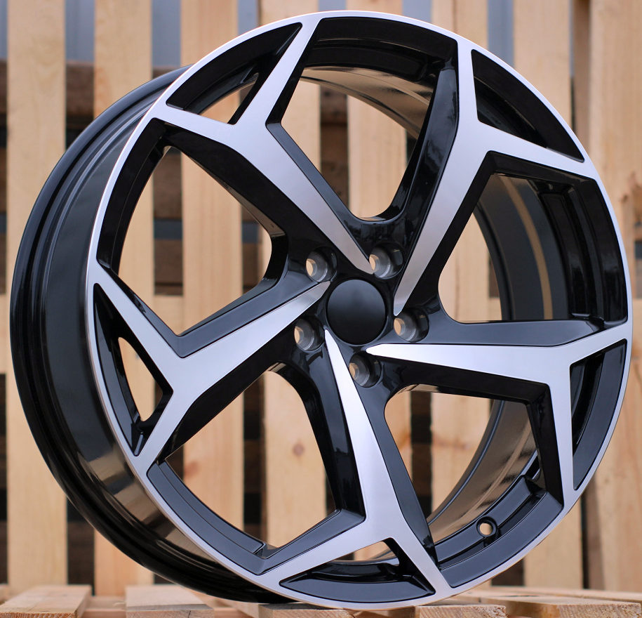 R16x7 5X112 ET 40 57.1 B5340 (IN5339) Black Polished (MB) For VW (M)