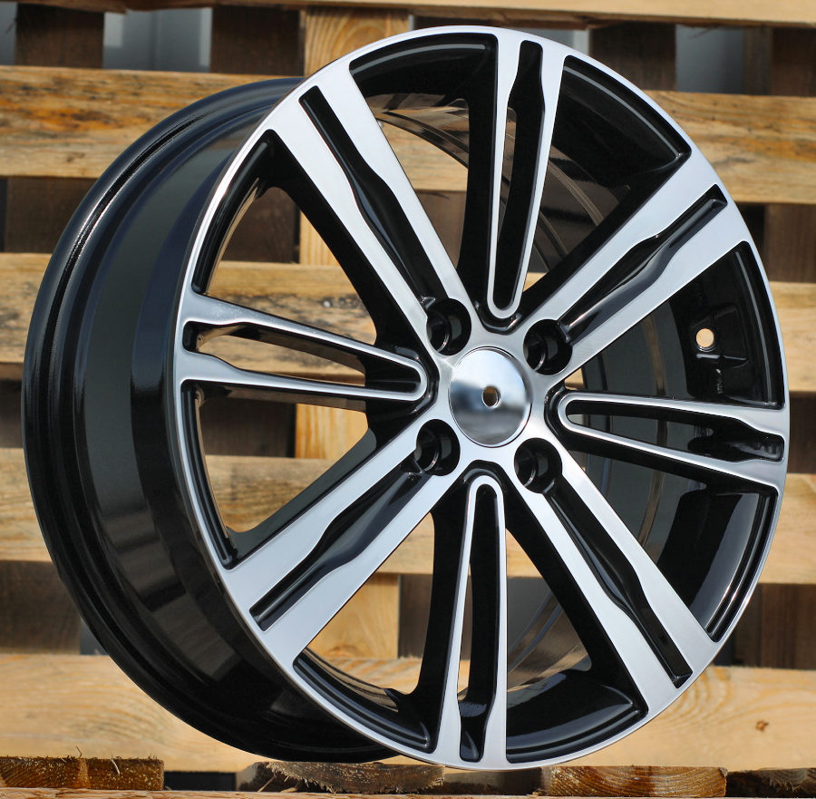 R16x6.5 4X100 ET 48 54.1 B5834 Black Polished (MB) For KIA (D2+R)