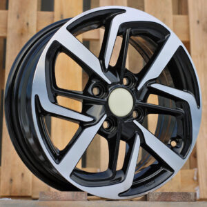 R14x5 4X100 ET 41 54.1 Y1126 Black Polished (MB) For HYUND (R) (NEW Model)