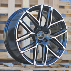 HF736_000000008357 R19x8.5 5X112 ET 38 66.5 HF736 (F734) Black Polished (MB) For AUD (Z6) (HYBRID FORGED)